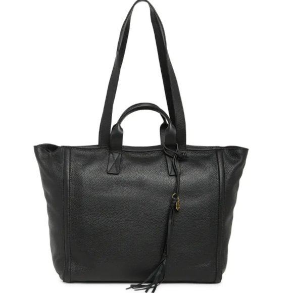 Lucky Brand Handbags - LUCKY BRAND BLACK JEHN LEATHER TOTE - BNWT